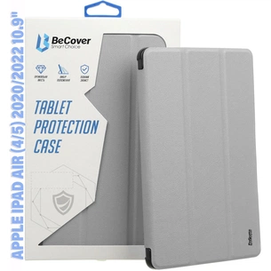 Чохол до планшета BeCover Tri Fold Soft TPU Silicone Apple iPad Air (4/5) 2020/2022 10.9" Gray (711132) зображення 1