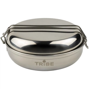 Набір туристичного посуду Tribe Single Set сталевий (T-FG-0009-metal) зображення 1