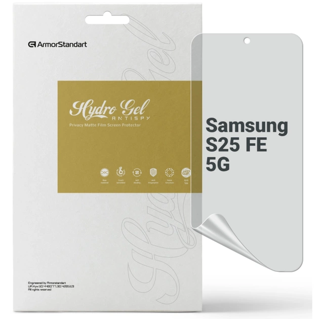 Пленка защитная Armorstandart hydrogel Anti-spy Samsung S25 FE 5G (ARM86139) - изображение 1