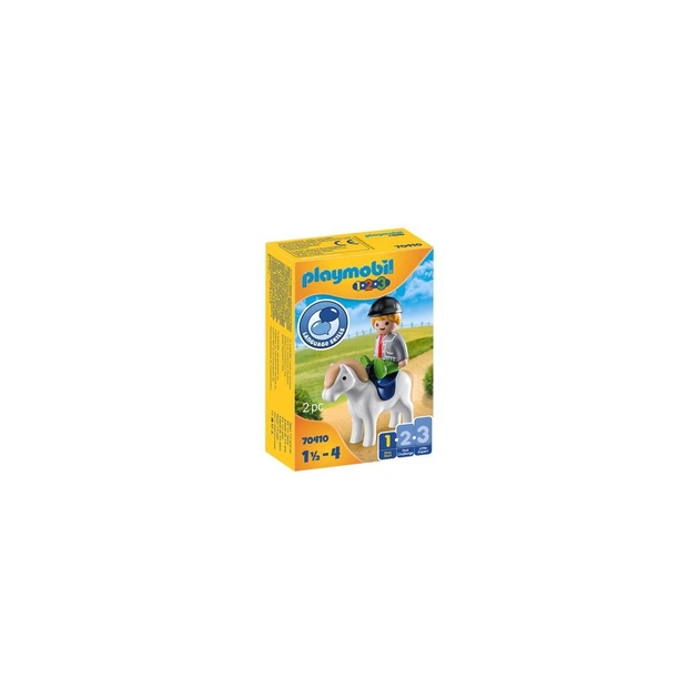 Конструктор Playmobil 1.2.3 Хлопчик з поні (70410) - изображение 1