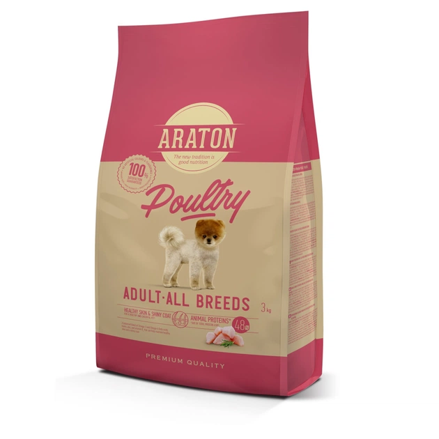 Сухой корм для собак ARATON Poultry Adult All Breeds 3 кг (ART47480) - изображение 1