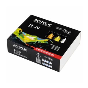 Акрилові фарби Rosa Gallery 12 x 20 мл, блістер (4823098538158) зображення 1
