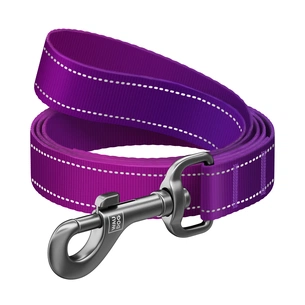 Повідець для собак WAUDOG Nylon Mono світловідбивний M 20 мм, 300 см, фіолетовий (46449) зображення 1