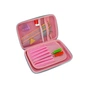 Пенал Cool For School з тисненням 1 відділення Фуксія (QT-5626-Rosered) - зменшене зображення 2