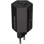 Зарядний пристрій Canyon HEXAGON 65 GaN 65W 2xPD 1xQC EU Black (CND-CHAHEX65B) - зменшене зображення 1
