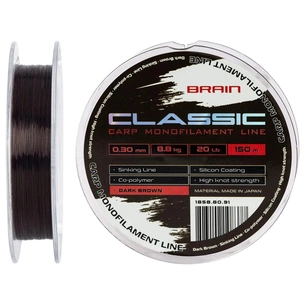 Волосінь Brain Classic Carp Line (dark brown) 150m 0.30mm 20lb 8.8kg (1858.80.91) изображение 1