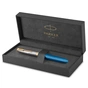 Ручка пір'яна Parker PARKER 51 Premium Turquoise GT  FP F (56 411) - зменшене зображення 6