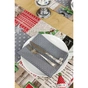 Серветка на стіл Прованс Merry Christmas сіра 35x45 см (4823093448780) - зменшене зображення 3