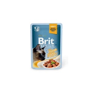 Вологий корм для кішок Brit Premium Cat 85 г (філе тунця в соусі) (8595602518548) зображення 1