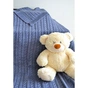 Плед Прованс Soft коси Синій меланж 90x130 см (11681) - зменшене зображення 1