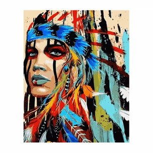 Картина по номерам Strateg Indian Women 40х50 см (VA-2858) зображення 1