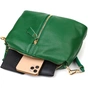 Сумка Vintage Через плече із натуральної шкіри Зелена (22097) - зменшене зображення 9