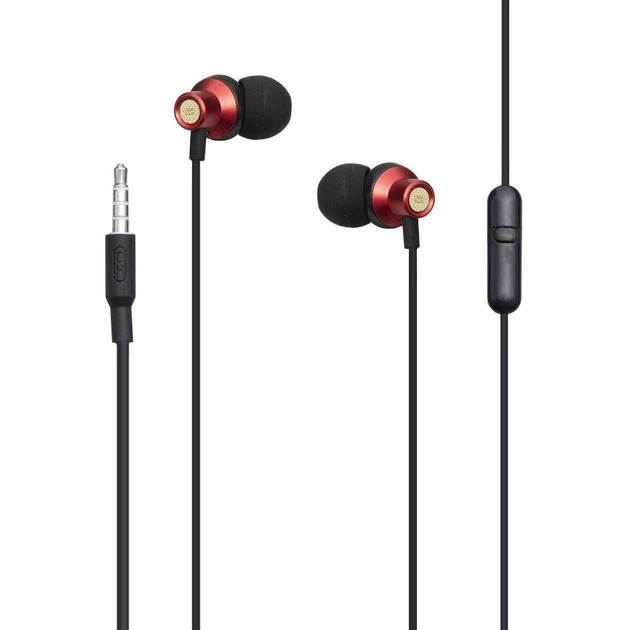 Гарнитура XO EP15 In-ear Metal Earphone Red (6920680866182) - изображение 1