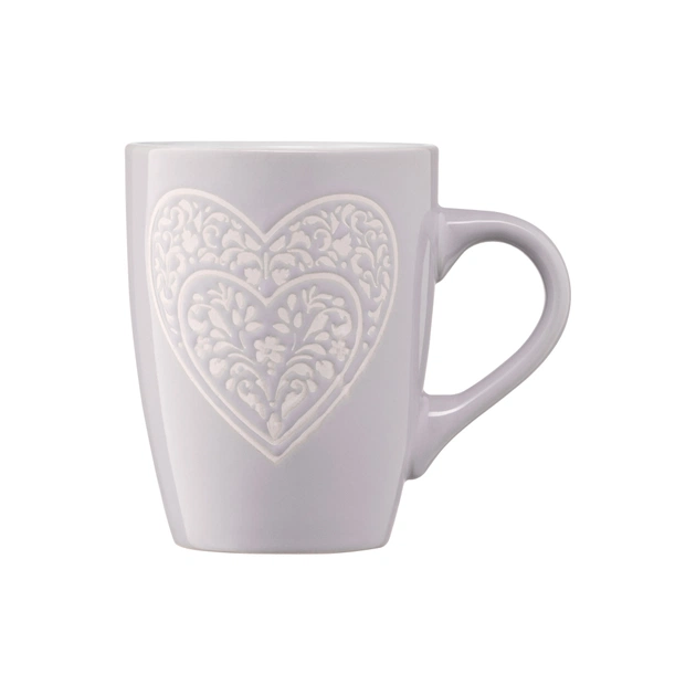 Чашка Ardesto Heart 330 мл Grey (AR3467GR) - picture 4