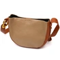Сумка Vintage Напівкругла крос-боді з натуральної шкіри Бежева (22092) - зменшене зображення 2