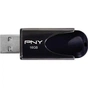USB флеш накопичувач PNY flash 16GB Attache4 Black USB 2.0 (FD16GATT4-EF) - зменшене зображення 2
