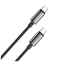 Дата кабель USB-C to USB-C 1.0m 5A 100W zinc alloy braided black ColorWay (CW-CBPDCC098-BK) - уменьшенное изображение 2