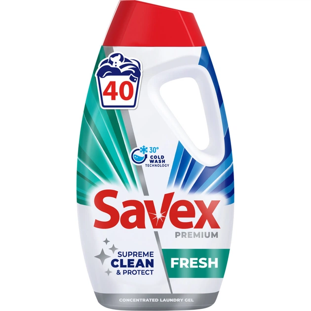 Гель для прання Savex Premium Fresh 1.8 л (3800024048043) - зображення 1