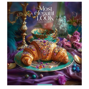 Зошит Школярик Luxury desserts 96 аркушів клітинка (096-3477K) зображення 1