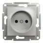 Розетка Schneider Electric ASFORA без заземлення алюм. (EPH3000161) - уменьшенное изображение 1