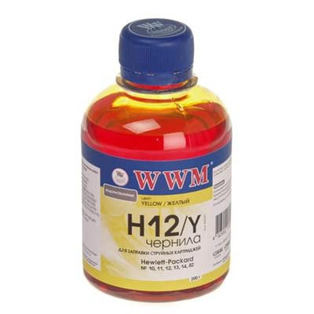 Чернила WWM HP №10/ 11/12/13/14/82 (Yellow) (H12/Y) - изображение 1