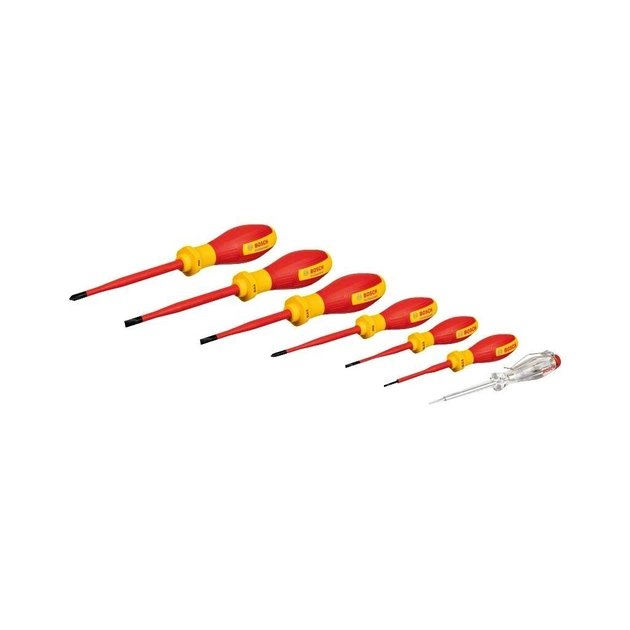 Набор отверток Bosch Professional, (SL/PH), VDE, 7 шт (1.600.A02.NF7) - изображение 1