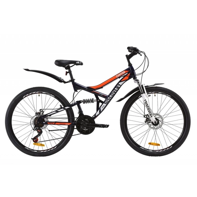 Велосипед Discovery 26" CANYON AM2 DD рама-17,5" St 2020 синьо-помаранчевий (OPS-DIS-26-234) - зображення 1