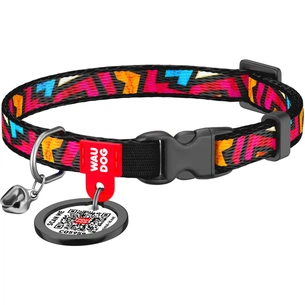 Нашийник для тварин WAUDOG Графіті з QR паспортом XS 20-30 см (5277) изображение 1