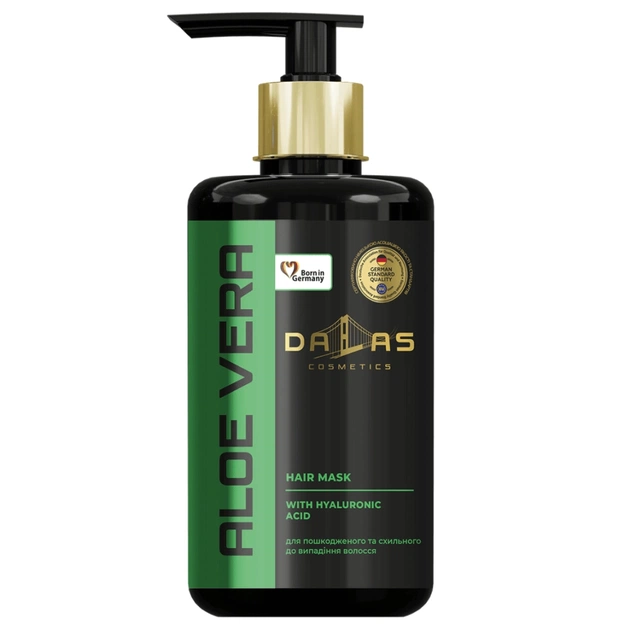 Маска для волосся Dalas Cosmetics Aloe Vera Hair Mask З гіалуроновою кислотою та соком алое 900 мл (4262396141538) - зображення 1