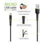 Дата кабель USB 2.0 AM to Micro 5P 2.0m CBFLEXM2 black Intaleo (1283126521430) - зменшене зображення 4