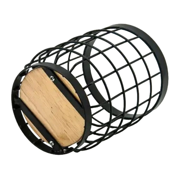 Підставка для кухонного приладдя Ardesto Midori, 12х12х15.5см, метал, дерево, чорний (AR0925B) - picture 3