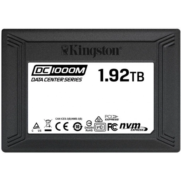 Накопичувач SSD U.2 2.5" 1.92GB Kingston (SEDC1000M/1920G) - изображение 1