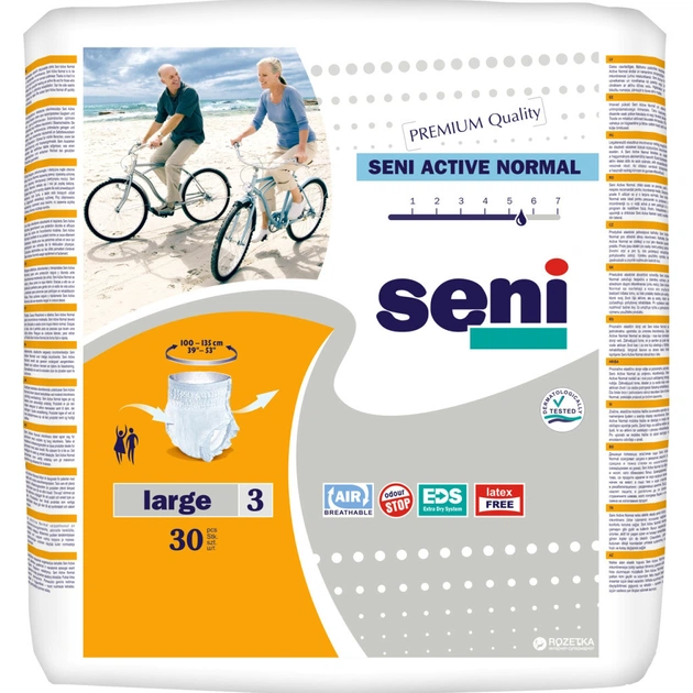 Підгузки для дорослих Seni Active Normal Large 30 шт (5900516697501) - изображение 1