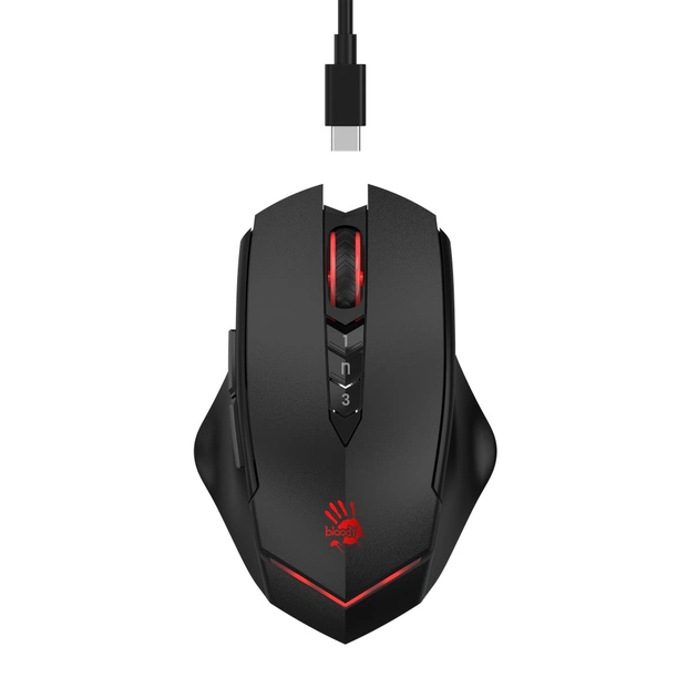 Миша бездротова Bloody R80 Plus Black - зображення 1
