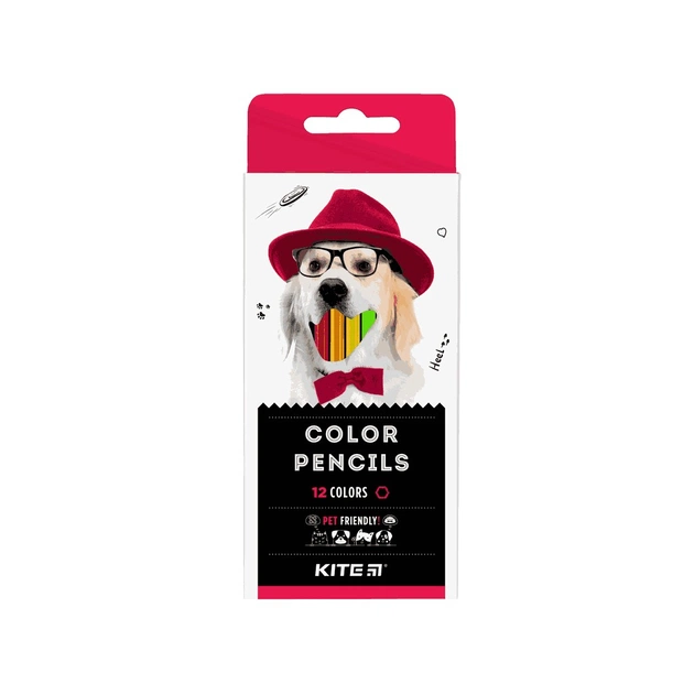 Олівці кольорові Kite Dogs 12 шт (K22-051-1) - изображение 1