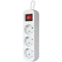Мережевий подовжувач Defender S330 3.0 m 3 роз switch white (99234) - зменшене зображення 2