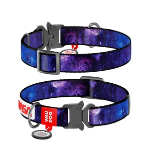 Нашийник для тварин WAUDOG Nylon з QR-паспортом "NASA21" металева пряжка-фастекс XL (4508-0148) изображение 1