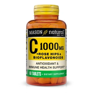 Вітамін Mason Natural Вітамін С 1000мг, з шипшиною та біофлавоноїдами, Vitamin C P (MAV11735) зображення 1