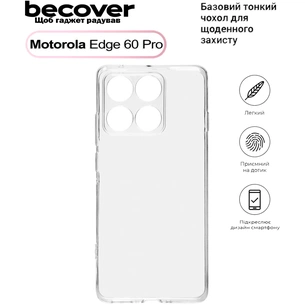 Чохол до мобільного телефона BeCover Motorola Edge 60 Pro Transparent (713775) зображення 1
