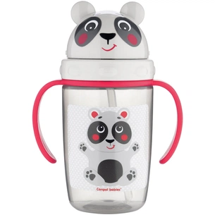 Поїльник-непроливайка Canpol babies Hello Little з трубочкою 400 мл Бежевий (56/500_bei) зображення 1