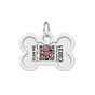 Адресник для животных WAUDOG Smart ID с QR паспортом "Флэш лого" кость 40х28 мм (231-1083) - уменьшенное изображение 3