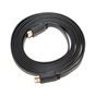 Кабель мультимедійний HDMI M to HDMI M 3.0m V1.4 black Merlion (YT-HDMI(M)/(M)SLIM-3.0m/06178) - зменшене зображення 1