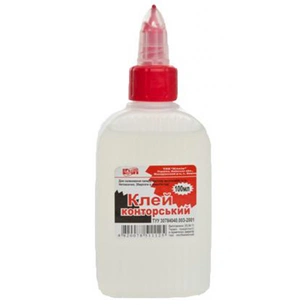 Клей КіП конторський полімерний 100 мл з суперковпачком (GLUE-KIP-KONT-100ML) зображення 1