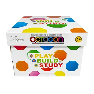 Конструктор Tigres Octagon 88 елементів в коробці (39773) зображення 1