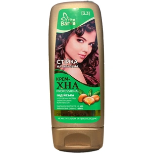Хна Fito Barva Professional Індійська крем-хна в готовому вигляді 3.3 - Гіркий шоколад 140 мл (4820098542307) изображение 1