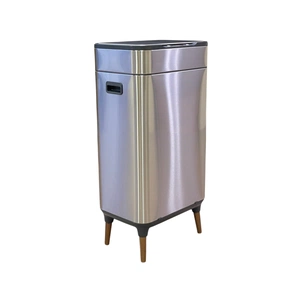 Контейнер для сміття JAH Сенсорний на ніжках Срібний металік 40 л (20255) изображение 1