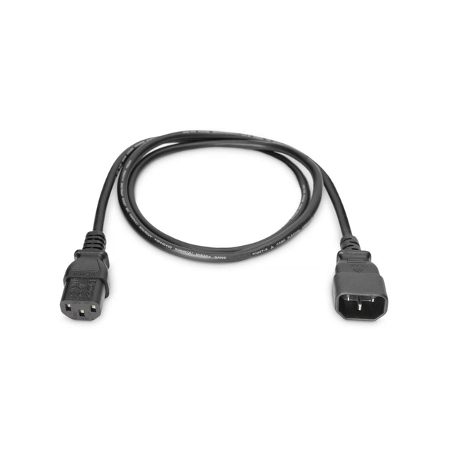 Кабель живлення C13 to C14 1.2m Digitus (AK-440201-012-S) - picture 1