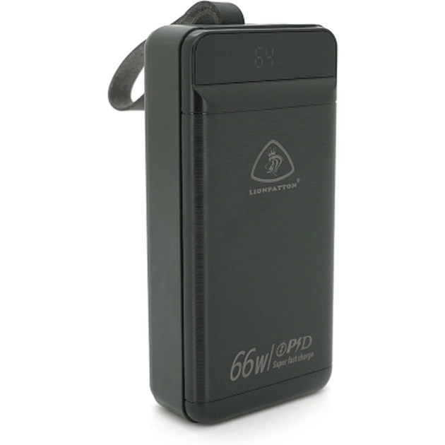 Батарея універсальна LIONPATTON 40000mAh, QC3.0, MicroUSB, Type-C, Lighting, USB, Black (L45 / 38067) - зображення 1