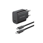 Зарядное устройство Vention 1xUSB-C PD30W + cable USB-C to USB-C black (G18B0-EU) - уменьшенное изображение 1