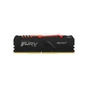 Модуль пам'яті для комп'ютера DDR4 16GB 2666 MHz FURY Beast RGB Kingston Fury (ex.HyperX) (KF426C16BBA/16) - зменшене зображення 1